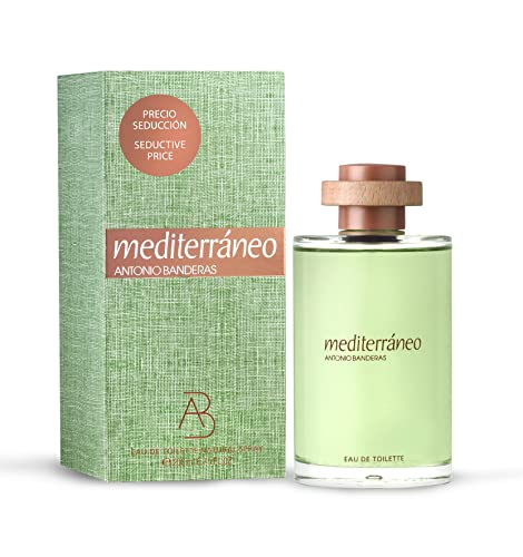 Banderas Parfums - Mediterráneo, Eau de Toilette Spray für Männer, Frisch, Energisch und Hell mit Grünen Zitrusfrüchten und Bergamotte - 200 ml von Banderas