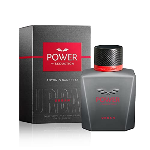 Banderas - Power of Seduction Urban, Eau de Toilette Spray für Männer, Aromatischer und holziger Duft mit Zitrus, Mandarine, Lavendel, Sandelholz und Vanille - 100 ml von Antonio Banderas