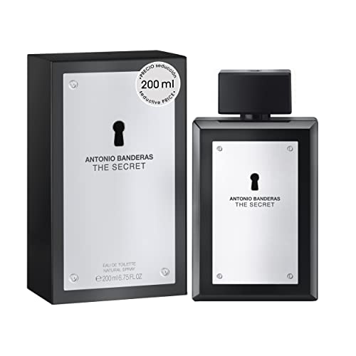 Banderas Perfumes - The Secret - Eau de Toilette Spray für Herren, Fruchtiger Lederduft - 200 ml von Banderas