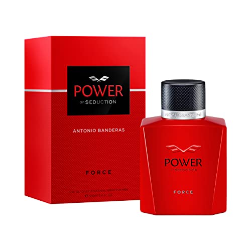 Banderas Parfums - Power of Seduction Force, Eau de Toilette Spray für Männer, Orientalisch-holziger Duft mit Bergamotte, rotem Apfel, Lavendel und Sandelholz - 100 ml von Antonio Banderas