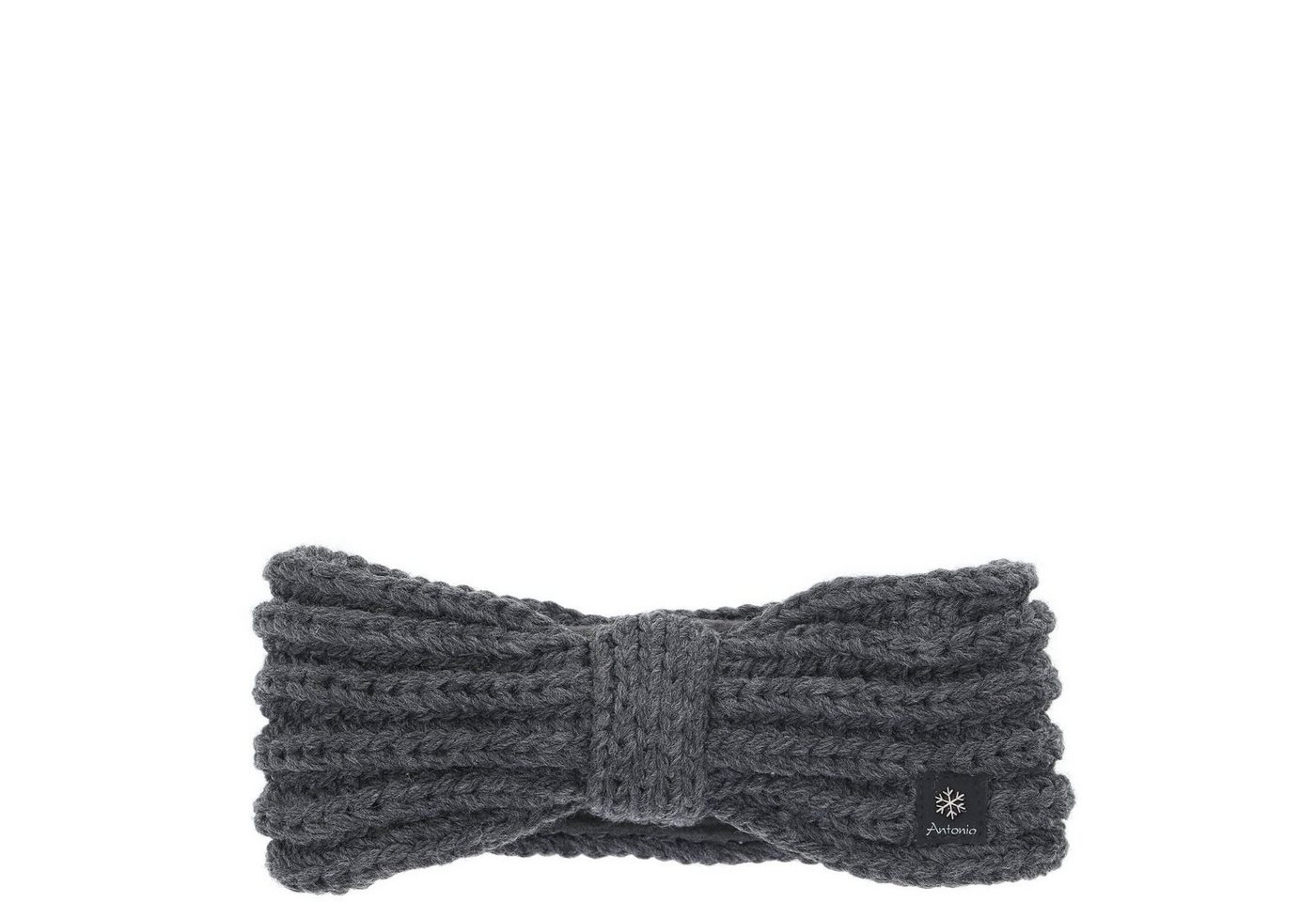 Antonio Stirnband Antonio Damen Strick Stirnband mit Fleece dark grey (Winter, Stück) von Antonio