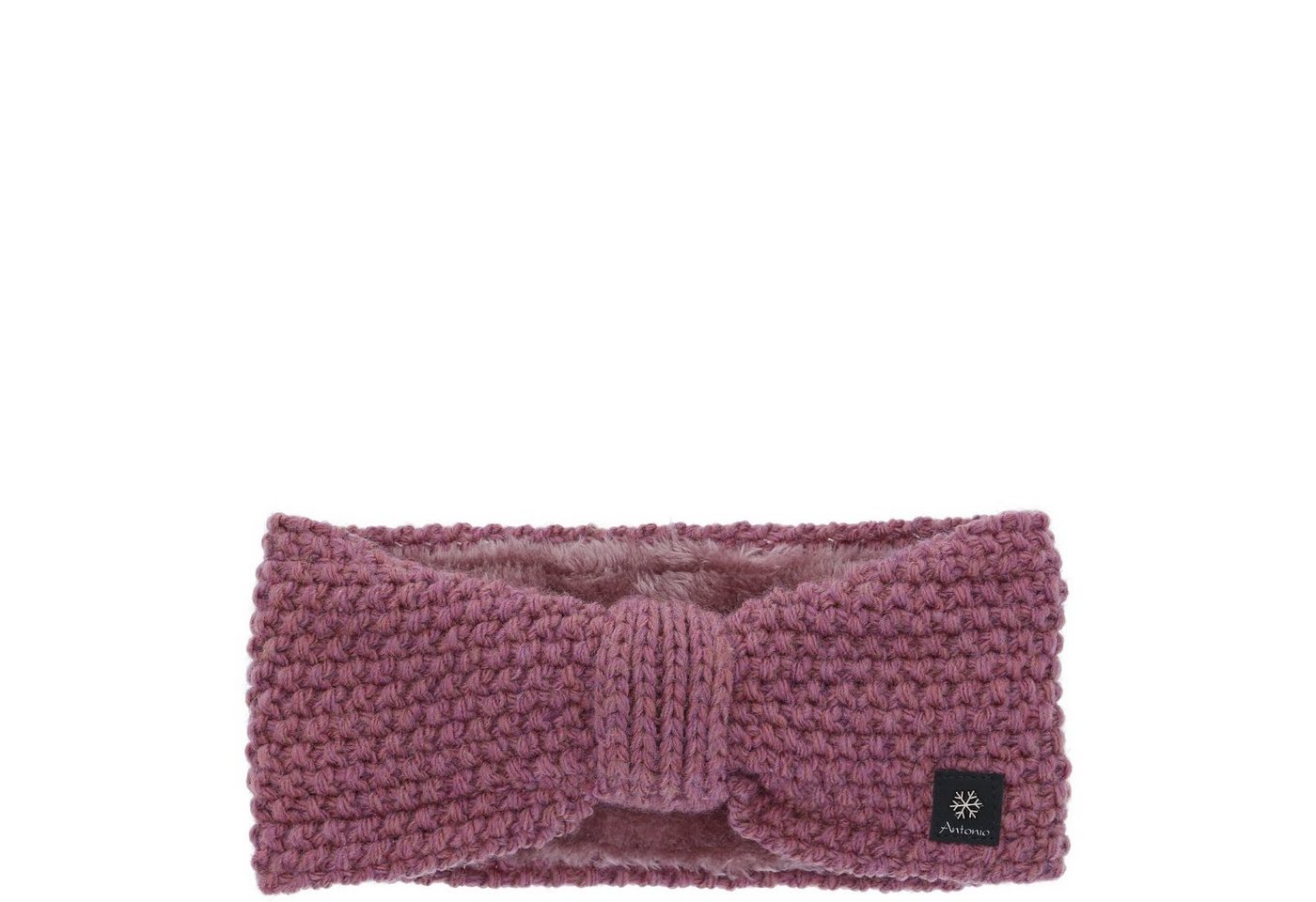 Antonio Stirnband Antonio Damen Strickstirnband mit Fleece berry (Winter, Stück) von Antonio