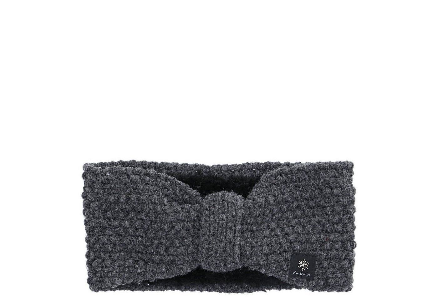 Antonio Stirnband Antonio Damen Strickstirnband mit Fleece dunkel grau (Winter, Stück) von Antonio