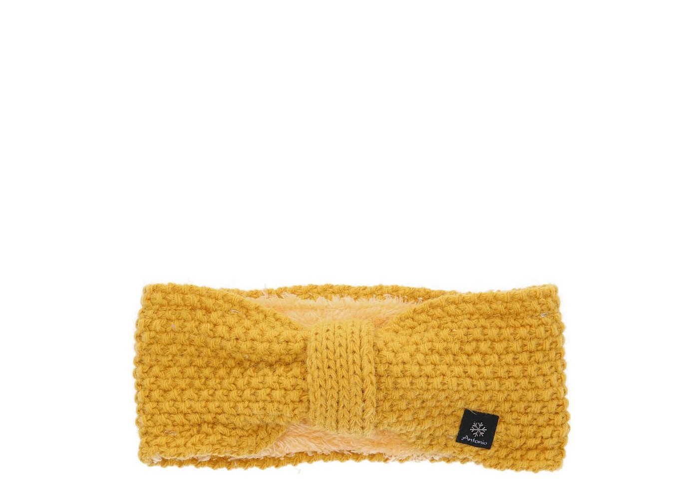 Antonio Stirnband Antonio Damen Strickstirnband mit Fleece yellow (Winter, Stück) von Antonio