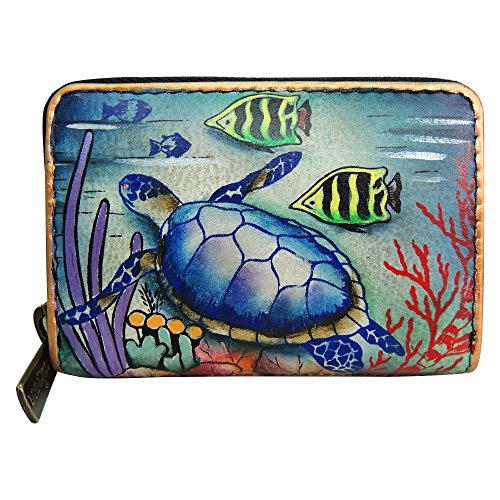 Anuschka Women's Credit and Business Card Holder, Ocean Treasures, One Size von Anuschka