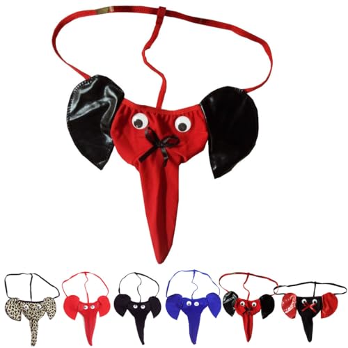 Anzhee Sexy Elefanten String Thong Tanga Unterwäsche für Herren Pouch Slips Lustige G-String Mankini Unterhosen Männer Anzhee Sexy Elefanten String Thong Tanga Unterwäsche für Herren Pouch Slips Lustige G-String Mankini Unterhosen Männer von Anzhee