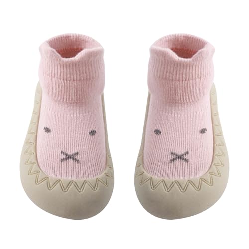 Baby Rutschfeste Socken Schuhe, Weiche Strick Baby Boden Schuhe, Niedliche Cartoon Kleinkind Schuhe, Baby Socken Schuhe für Mädchen und Jungen (Rosa, Baby, 12 Monate, Alter, EU Schuhgrößensystem, M) Baby Rutschfeste Socken Schuhe, Weiche Strick Baby Boden Schuhe, Niedliche Cartoon Kleinkind Schuhe, Baby Socken Schuhe für Mädchen und Jungen (Rosa, Baby, 12 Monate, Alter, EU Schuhgrößensystem, M) von Aomhrek