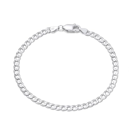 Aotiwe Armbänder Damen Boho, Silber Armband Damen 925 Set Curb Kette Armbänder Damen Urlaub Silber 23cm von Aotiwe