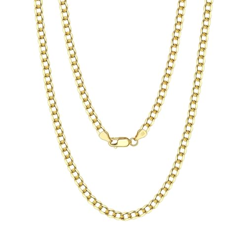 Aotiwe L Necklace Gold, Freundschaftskette Damen Kette Damen Hochzeit 925 Silber 55cm Geschenk Hochzeit von Aotiwe