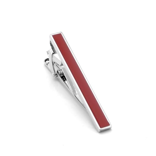 Aotiwe Tie Clip Set, Krawattennadel für Herren Krawattennadel Silber Rot aus Kupfer Lustige Geschenke von Aotiwe