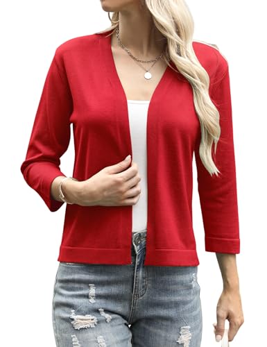 Aottori Bolero Damen Festlich Elegant Kurz Strickjacke Cardigan Kurze Jacke Bolerojacke 3/4 Ärmel Leichte Sommerjacke Kurzjacke Jäckchen für Abendkleider Aottori Bolero Damen Festlich Elegant Kurz Strickjacke Cardigan Kurze Jacke Bolerojacke 3/4 Ärmel Leichte Sommerjacke Kurzjacke Jäckchen für Abendkleider von Aottori