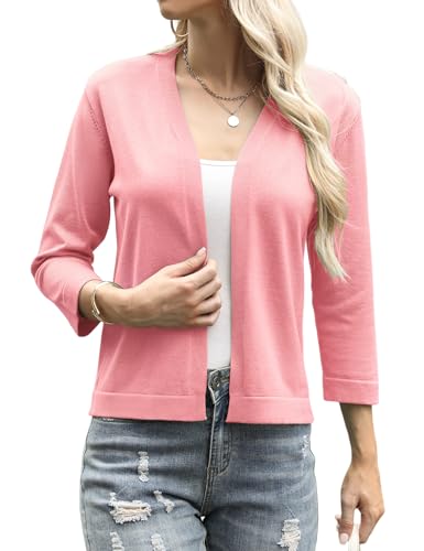 Aottori Strickjacke Damen Kurz Elegant Bolero Festlich Cardigan Kurze Jacke Bolerojacke 3/4 Ärmel Leichte Sommerjacke Kurzjacke Jäckchen für Abendkleider Aottori Strickjacke Damen Kurz Elegant Bolero Festlich Cardigan Kurze Jacke Bolerojacke 3/4 Ärmel Leichte Sommerjacke Kurzjacke Jäckchen für Abendkleider von Aottori