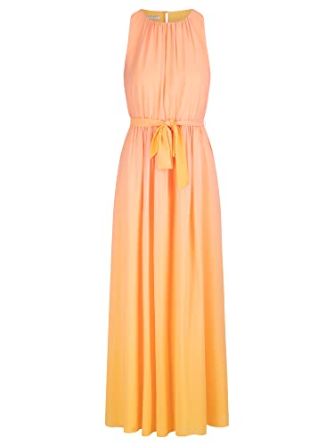 ApartFashion Damen Chiffonkleid Kleid, Apricot-multicolor, 38 EU von ApartFashion