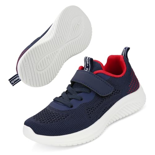 Apawwa Unisex Kinder Schuhe - Jungen Mädchen Sneakers, Kinderschuhe für Jungen und Mädchen, Kinder Sportschuhe Z397 Color Navy Size 34 von Apawwa