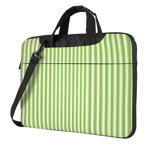 Apbdffjnf Laptoptasche, klassisch, gestreift, für Damen und Herren, Laptoptasche, Aktentasche, Schultertasche mit Gurt, 33 cm, 35,6 cm, 39,6 cm (13 Zoll), Schwarz , 13 inch von Apbdffjnf