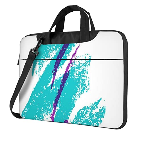 Apbdffjnf Laptoptasche mit 90er-Jahre-Cup-Design, für Damen und Herren, Laptop-Tasche, Computertasche, Aktentasche, Schultertasche mit Gurt, 33 - 35,6 cm (13 - 14 - 15,6 Zoll), Schwarz , 13 inch von Apbdffjnf