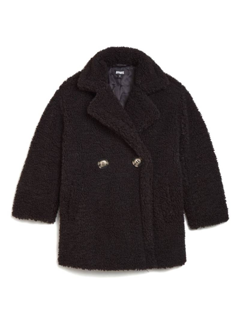 Apparis Anouk Cabanjacke aus Faux Shearling - Schwarz von Apparis