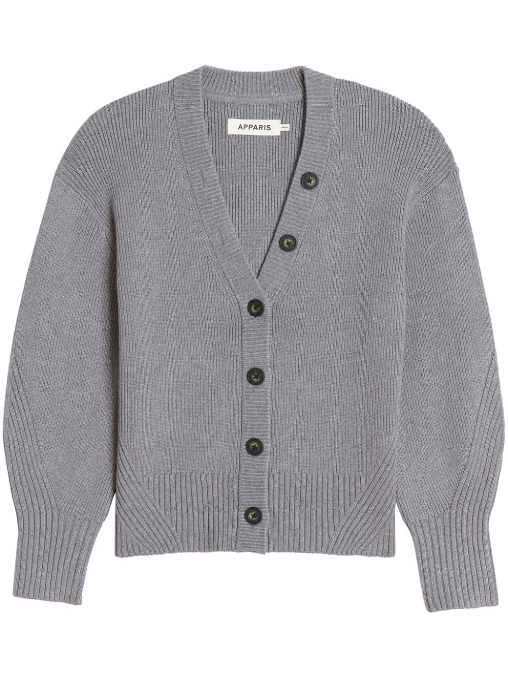 Apparis Cardigan mit V-Ausschnitt - Grau von Apparis