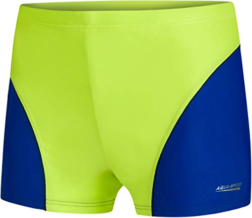 Aqua Speed Badehose Jungen + gratis eBook | Schwimmhosen eng Jungs | Boys Swimwear | UV Badepants | Swim Pants Gr. 140 | 82. Hellgrün Blau | Leo von Aqua Speed