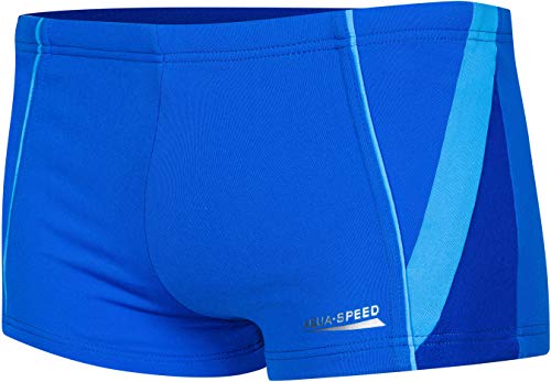 Aqua Speed Enge Badehose Jungen + gratis eBook | UV Schwimmhose Junge | eng anliegende Boxer-Schwimmhose | Gr. 140 | 42. Marineblau Blau | Diego von Aqua Speed