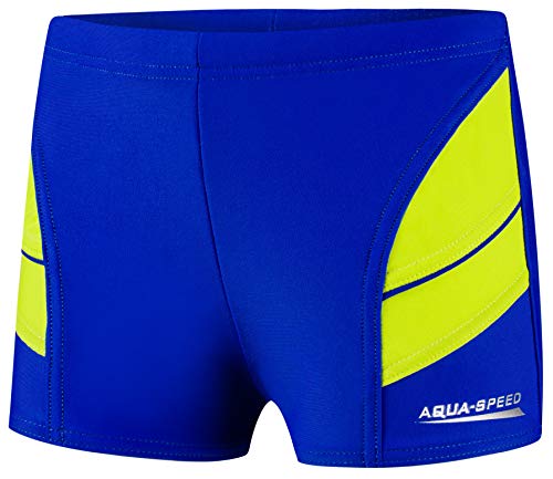 Aqua Speed Kurze Badehosen für Jungen + gratis eBook | Schwimmhosen | UV Beachwear | Badebekleidung | Kinderbadehose | 28. Blau Grün Gr. 146 | Andy von Aqua Speed