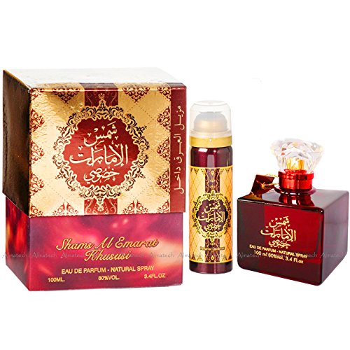 Ard Al Zaafaran Parfüm Shams Al Emarat Khususi, halal, Eau de Parfum, 100 ml + Deodorant von my perfumes