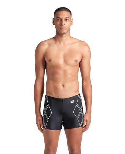 Arena Men's Graphic Short Swim Trunks, Black-White, 60 Arena Men's Graphic Short Swim Trunks, Black-White, 60 von ARENA