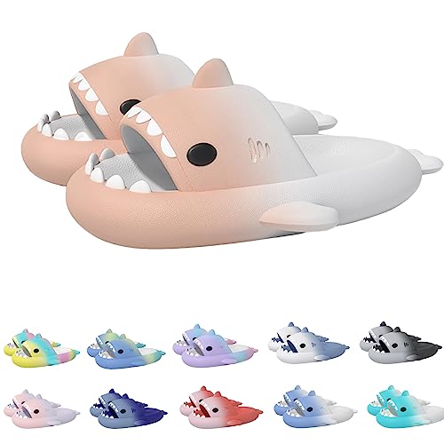 Argumub Hai Hausschuhe für Kinder und Erwachsene, Shark Slippers für Zuhause Schwimmbad Strand (Pink Weiß, Erwachsene, Damen, 36, Numerisch (von/bis), EU Schuhgrößensystem, 37, M) von Argumub