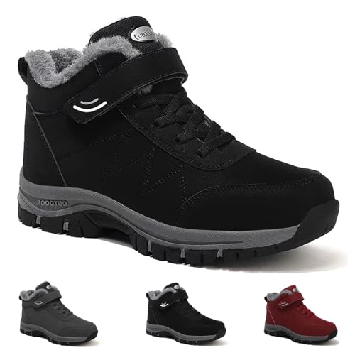 Argumub Orthoboots Pro - Ergonomische Winterstiefel Rutschfeste Wander Schneestiefel Herbst mittleren Alters ältere Menschen (Schwarz, Erwachsene, Damen, 35, Numerisch, EU Schuhgrößensystem, M) von Argumub