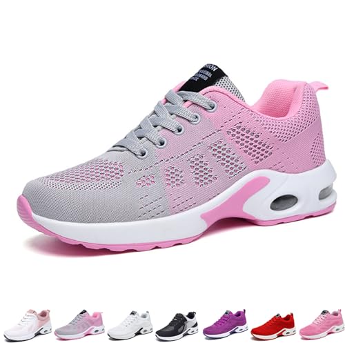 Argumub Orthoshoes Cloudwalk Pro Orthoback Schuhe Orthopädische Schuhe Damen Sneaker Ergonomic Pain Relief Shoe (Grey pink, Erwachsene, Damen, 40, Numerisch, EU Schuhgrößensystem, M) von Argumub