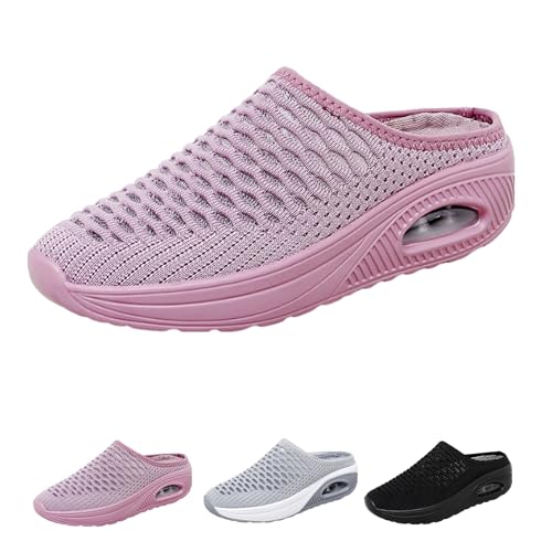 Hatmeo Women Orthopedic Slippers, Hatme Schuhe, Hatme Hausschuhe, Orthopedic Slippers Women with Air Cushion Support (Pink, Erwachsene, Damen, 37, Numerisch, EU Schuhgrößensystem, M) von Argumub