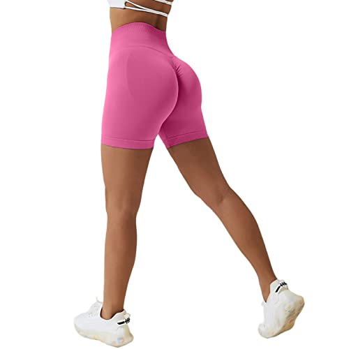 Arkim Sport Shorts Damen, Scrunch Butt High Waisted Kurze Sporthose Damen, Push Up Booty Nahtlos Biker Yoga Leggings Fitness Gym Shorts von Arkim