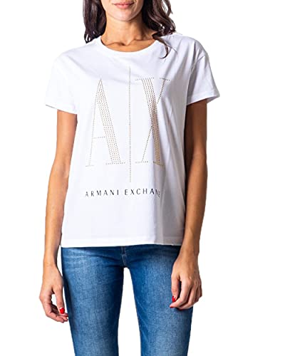 Armani Exchange Damen 8NYTDXYJG3Z9130 T-Shirt, White, S von Armani Exchange