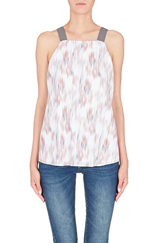 Armani Exchange Damen Ärmellos, Plissee, Logo-Träger. Shirt, Optc. White Secret Garden, S Armani Exchange Damen Ärmellos, Plissee, Logo-Träger. Shirt, Optc. White Secret Garden, S von Armani Exchange
