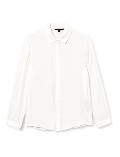 Armani Exchange Damen Essentiell, weich, klassischer Stil, Metallplatte auf der Rückseite. Button Down Shirt, White, XL von Armani Exchange