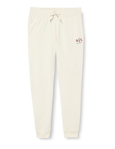 Armani Exchange Damen Logo Capsule Comfortable Sweatpants, Weiß, XS EU von Armani Exchange