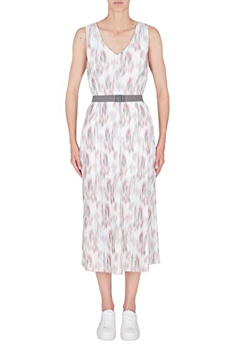 Armani Exchange Damen Plisse, Klassische Passform. Dress, Opt. White Secret Garden, 4 von Armani Exchange