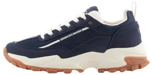 Armani Exchange Herren Aspen, Logo line Detail, 001 Print Sneaker, Navy+ Off White, 39.5 EU von Armani Exchange