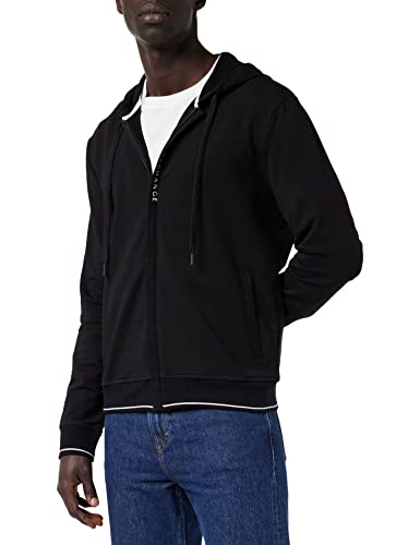 Armani Exchange Herren French Terry Hoodie Kapuzenpullover, Schwarz (Black 1200), M von Armani Exchange