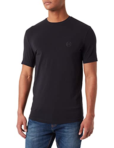 Armani Exchange Herren Pima Round Neck T-Shirt, Blau, XS von Armani Exchange