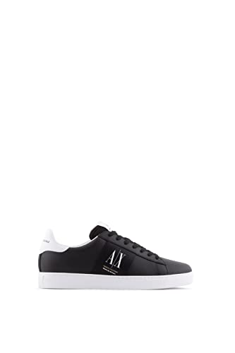 Armani Exchange Herren Side Logo Patch, Basic, Sneaker, Black+OP.White+Black, 39 EU von Armani Exchange