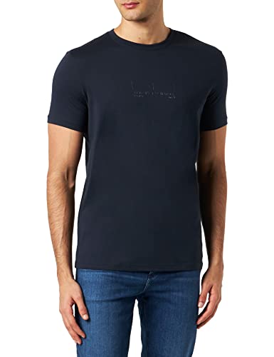 Armani Exchange Herren Slim Fit, Square Me T-Shirt, Navy, XXL von Armani Exchange