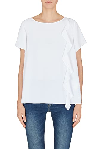 Armani Exchange Unisex Sustainable, Cross Gender Blouse, Weiß, S EU von Armani Exchange