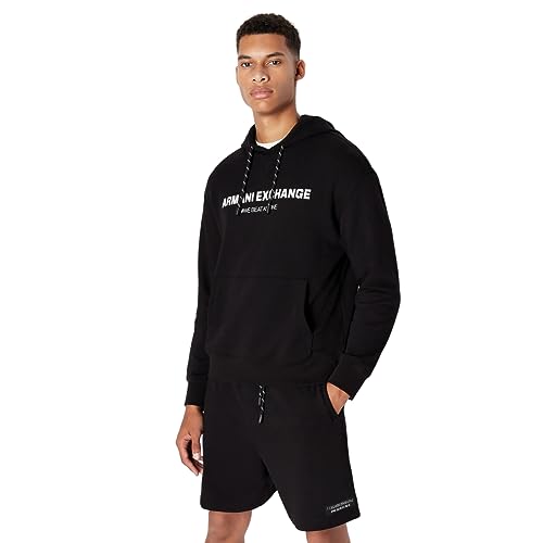 Armani Exchange We Beat as one MHF Men's Cross Gender, Long Sleeves, Comfy Fit,Hooded Hooded SweatshirtBlackExtra Extra Large von Armani Exchange