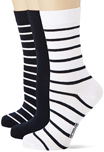 Armor Lux Damen 77294 Socken, Mehrfarbig (Rich Navy/Blanc Bi8), 36/37 (Herstellergröße: 36/38) von Armor Lux