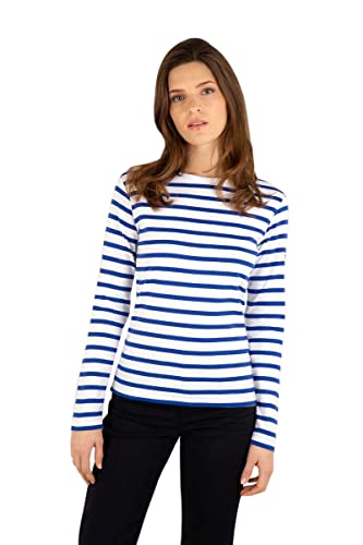 Armor Lux Damen Crozon T-Shirt, Mehrfarbig (Blanc/Etoile Dw5), Large (Herstellergröße: 3) von Armor Lux