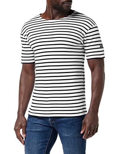 Armor Lux Herren Doelan T Shirt, Mehrfarbig (Blanc/Navire 400), Size : 5 von Armor Lux