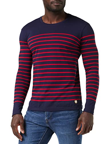 Armor Lux Herren Marinière "Port-louis" Héritage Homme Langarmshirt, Blau (455 Navire/Braise 455), L EU von Armor Lux