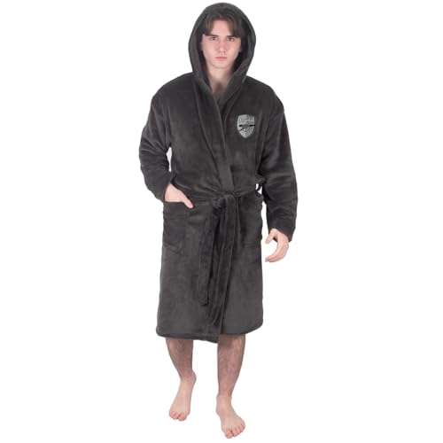 Arsenal FC - Herren Fleece-Bademantel mit Kapuze - offizielles Merchandise - Grau - S Arsenal FC - Herren Fleece-Bademantel mit Kapuze - offizielles Merchandise - Grau - S von Arsenal F.C.