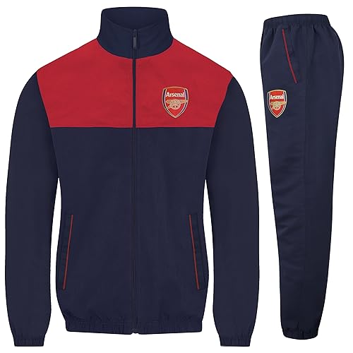 Arsenal FC - Herren Trainingsanzug - Jacke & Hose - Offizielles Merchandise - Geschenk für Fußballfans - Dunkelblau & Rot - L von Arsenal F.C.